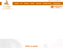 Tablet Screenshot of laaldeahotel.com